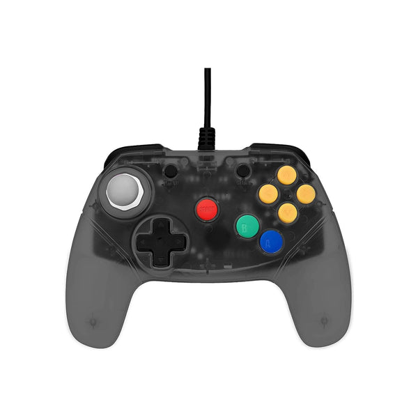 Smoke Gray Brawler64 Wired Controller for Nintendo 64