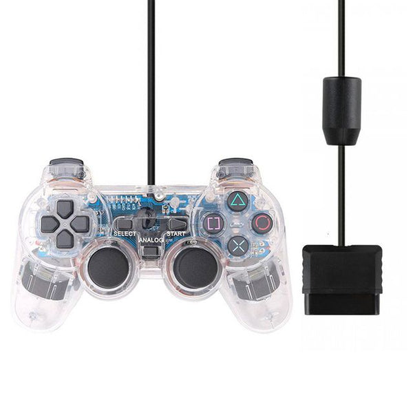 Clear Wired Controller for Sony PlayStation 1 / 2