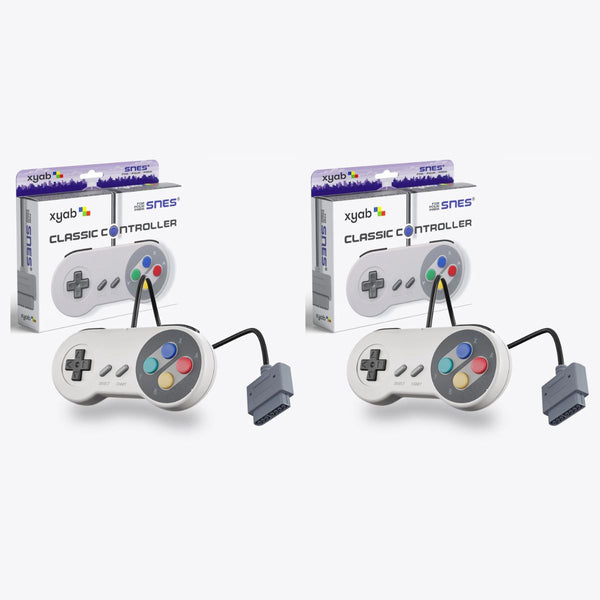 Pack of 2 Wired Controllers for Super Nintendo