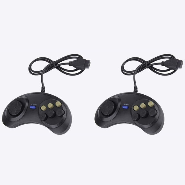 Pack of 2 Wired Controllers for SEGA Genesis