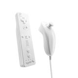 Nintendo Wii White Motion Plus Remote + Nunchuk Bundle